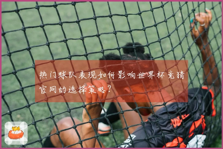 热门球队表现如何影响世界杯竞猜官网的选择策略？
